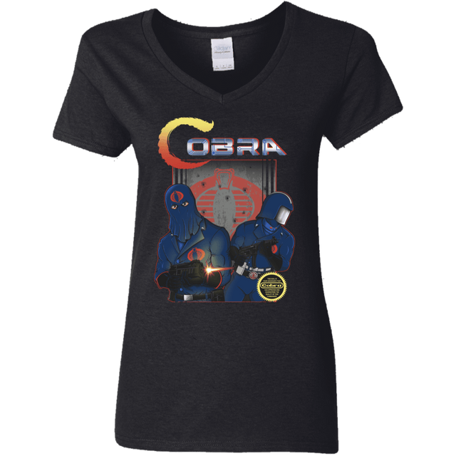 T-Shirts Black / S COBRA Women's V-Neck T-Shirt