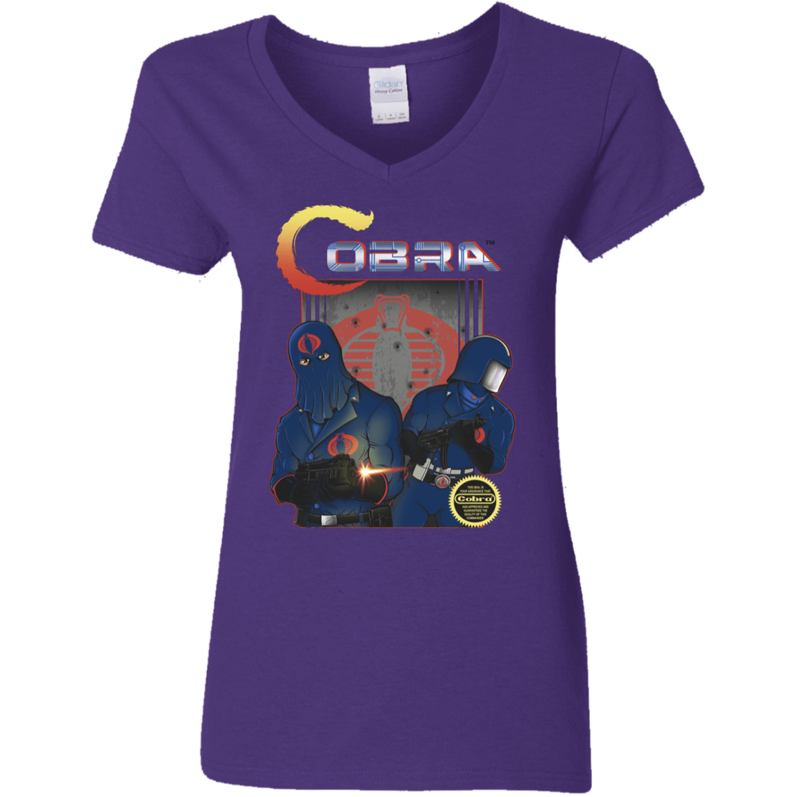 T-Shirts Purple / S COBRA Women's V-Neck T-Shirt