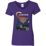 T-Shirts Purple / S COBRA Women's V-Neck T-Shirt