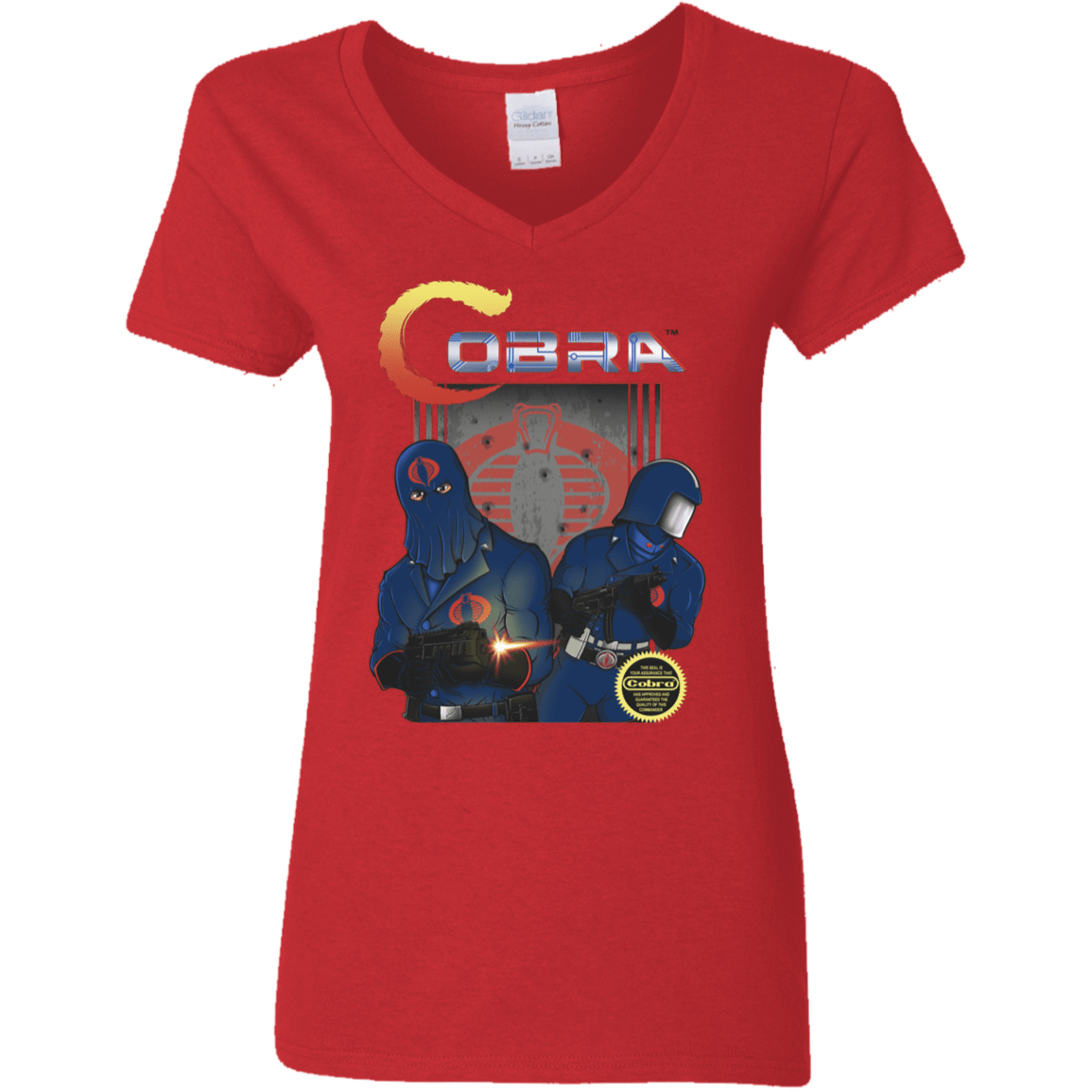 T-Shirts Red / S COBRA Women's V-Neck T-Shirt