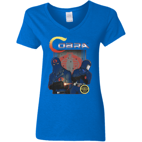 T-Shirts Royal / S COBRA Women's V-Neck T-Shirt