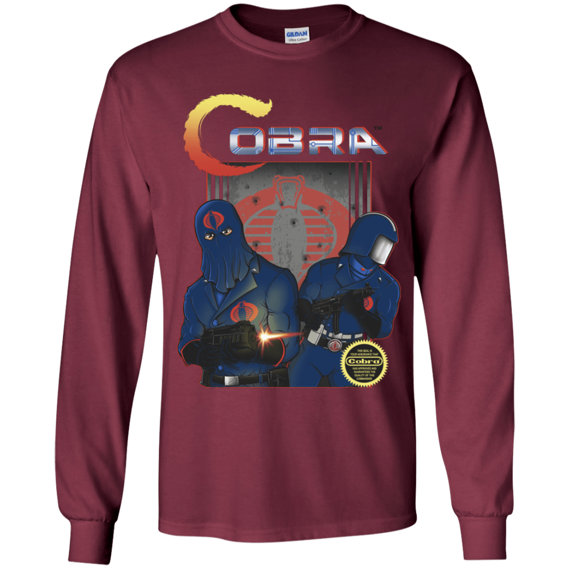 T-Shirts Maroon / YS COBRA Youth Long Sleeve T-Shirt