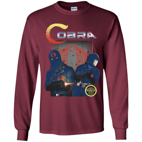 T-Shirts Maroon / YS COBRA Youth Long Sleeve T-Shirt