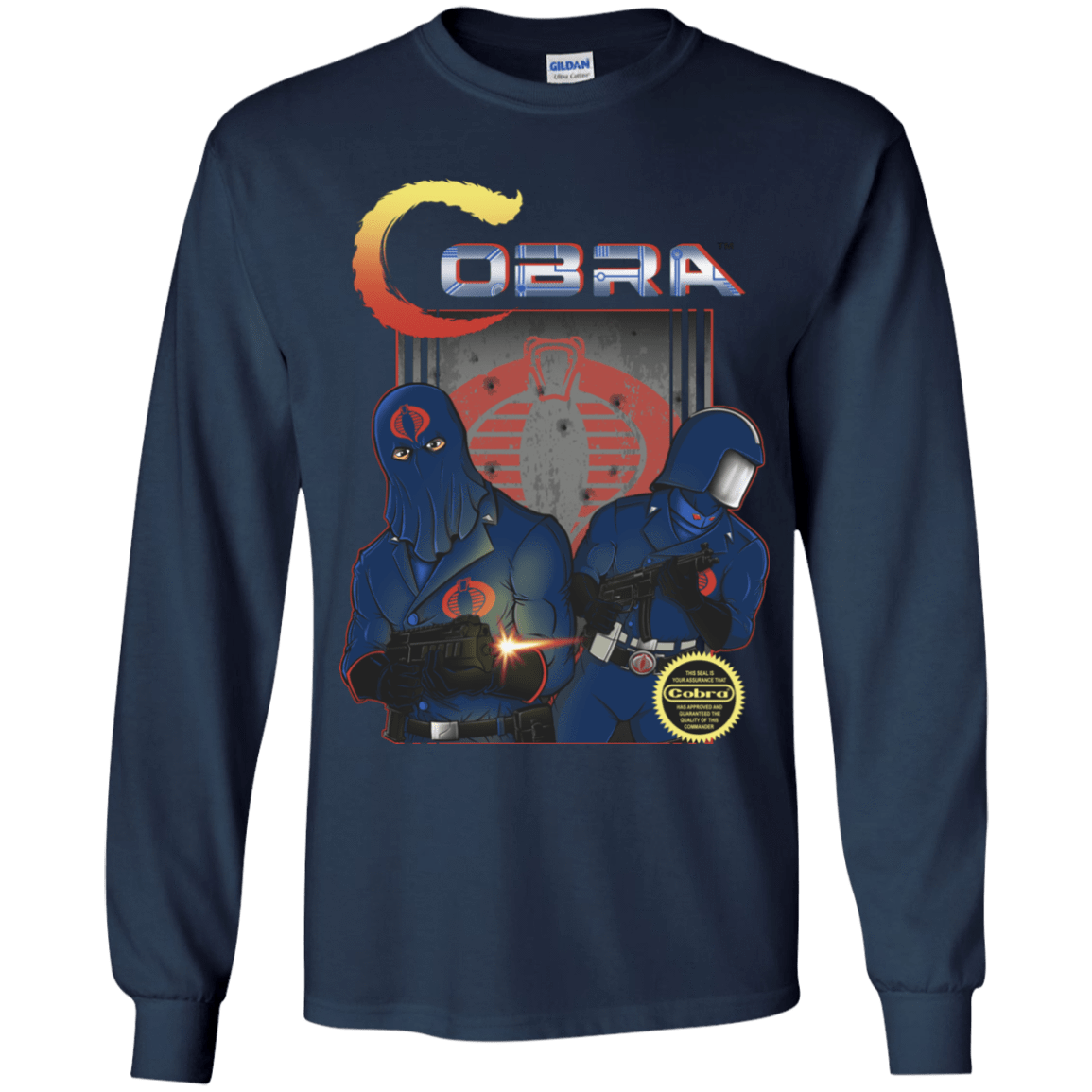 T-Shirts Navy / YS COBRA Youth Long Sleeve T-Shirt