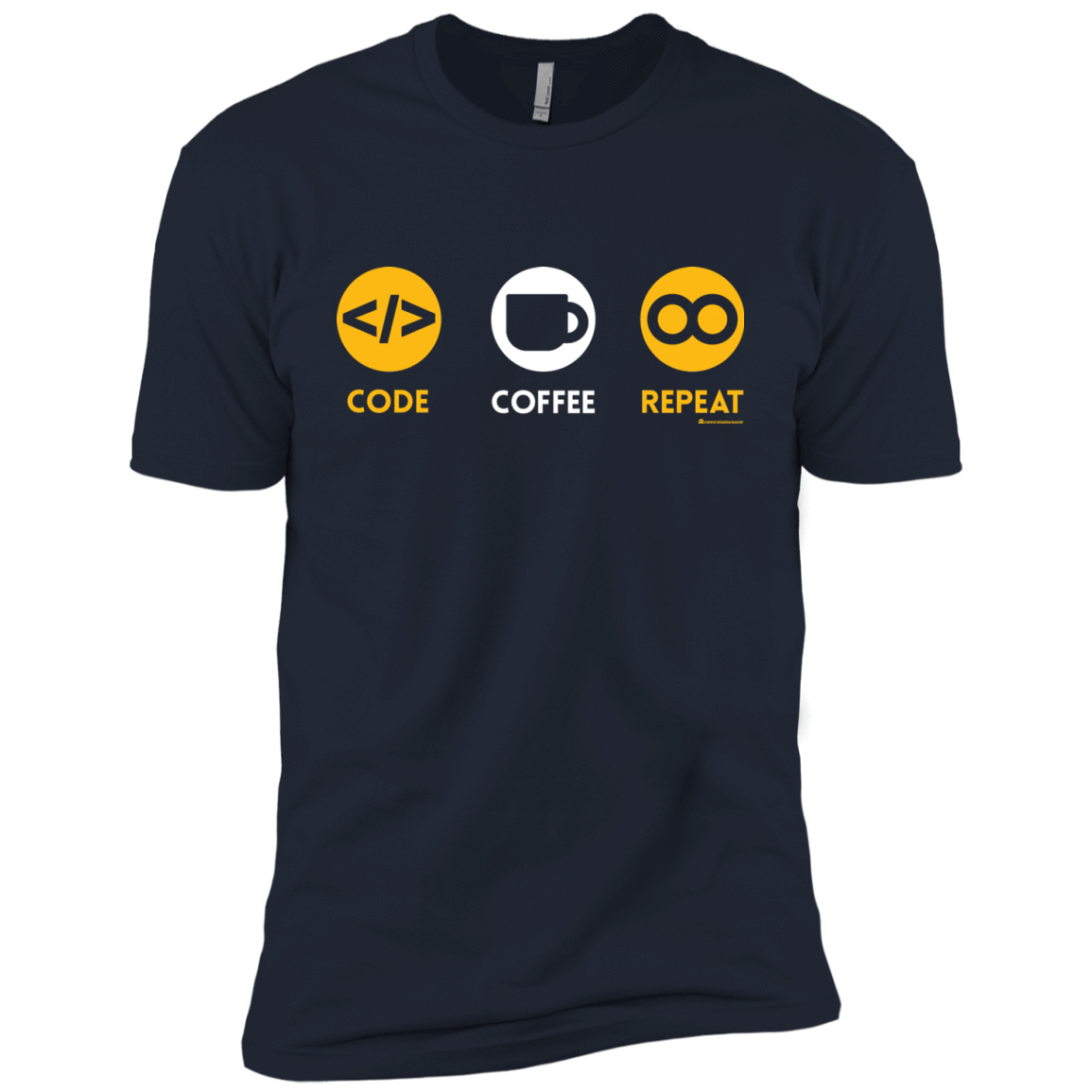 T-Shirts Midnight Navy / YXS Code Coffee Repeat Boys Premium T-Shirt