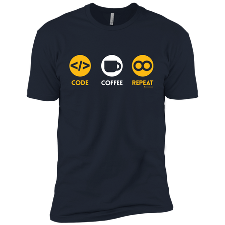 T-Shirts Midnight Navy / YXS Code Coffee Repeat Boys Premium T-Shirt