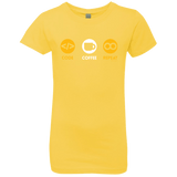 T-Shirts Vibrant Yellow / YXS Code Coffee Repeat Girls Premium T-Shirt