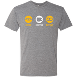 T-Shirts Premium Heather / Small Code Coffee Repeat Men's Triblend T-Shirt