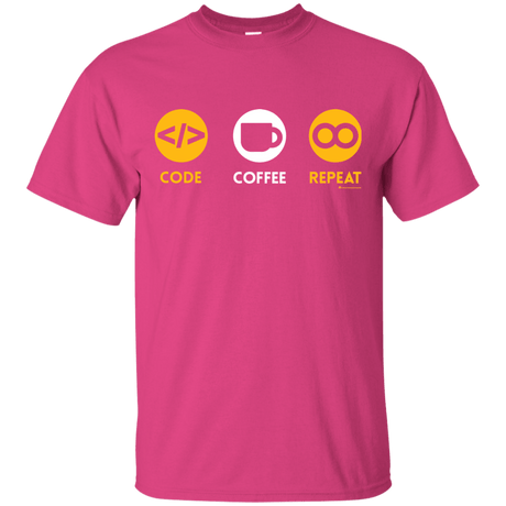 T-Shirts Heliconia / Small Code Coffee Repeat T-Shirt