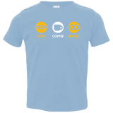 T-Shirts Light Blue / 2T Code Coffee Repeat Toddler Premium T-Shirt