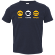 T-Shirts Navy / 2T Code Coffee Repeat Toddler Premium T-Shirt