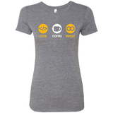 T-Shirts Premium Heather / Small Code Coffee Repeat Women's Triblend T-Shirt