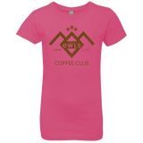 T-Shirts Hot Pink / YXS Coffee Club Girls Premium T-Shirt