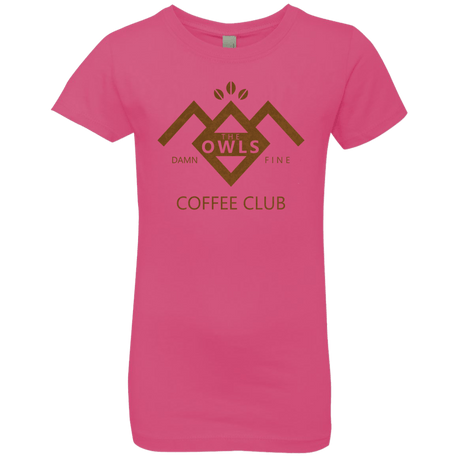 T-Shirts Hot Pink / YXS Coffee Club Girls Premium T-Shirt