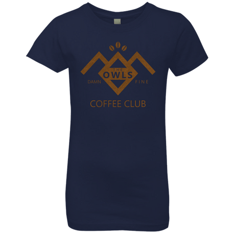 T-Shirts Midnight Navy / YXS Coffee Club Girls Premium T-Shirt