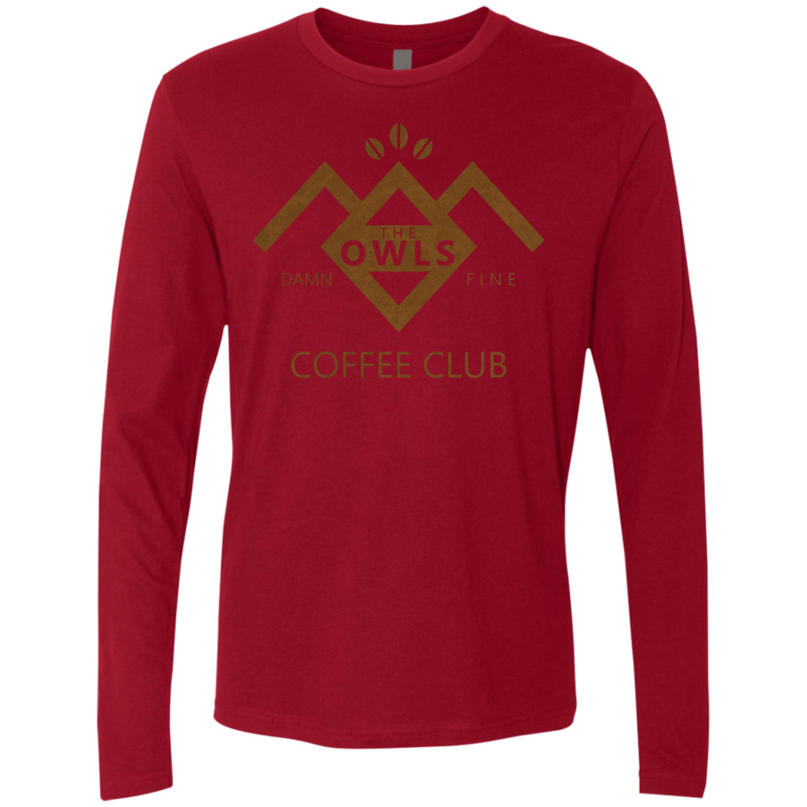 T-Shirts Cardinal / Small Coffee Club Men's Premium Long Sleeve