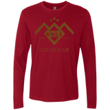 T-Shirts Cardinal / Small Coffee Club Men's Premium Long Sleeve