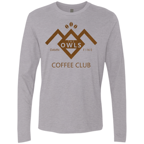 T-Shirts Heather Grey / Small Coffee Club Men's Premium Long Sleeve