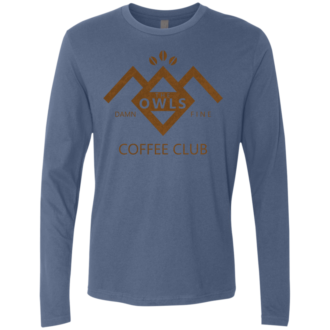 T-Shirts Indigo / Small Coffee Club Men's Premium Long Sleeve