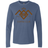 T-Shirts Indigo / Small Coffee Club Men's Premium Long Sleeve