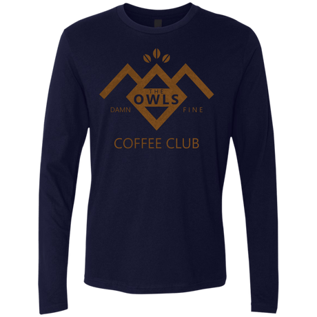 T-Shirts Midnight Navy / Small Coffee Club Men's Premium Long Sleeve