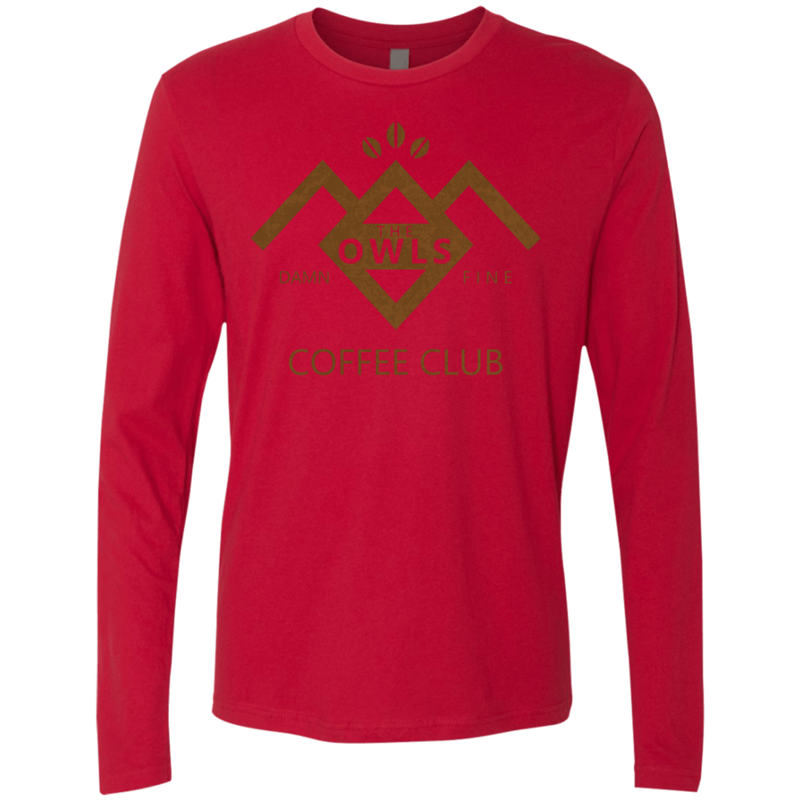 T-Shirts Red / Small Coffee Club Men's Premium Long Sleeve