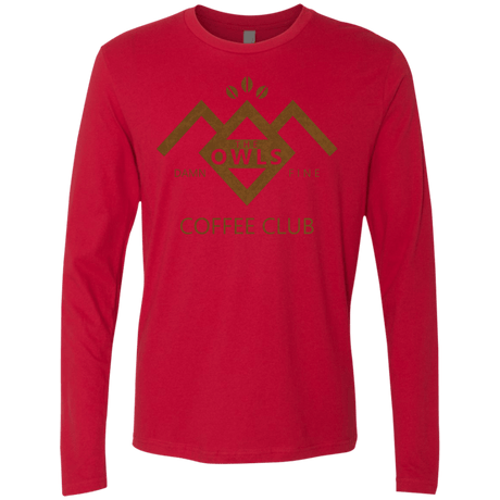 T-Shirts Red / Small Coffee Club Men's Premium Long Sleeve