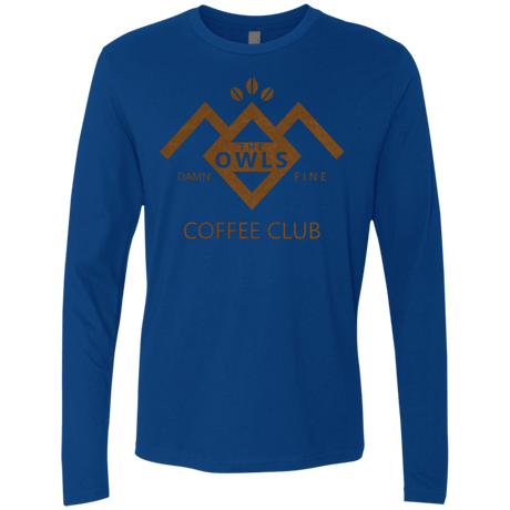 T-Shirts Royal / Small Coffee Club Men's Premium Long Sleeve