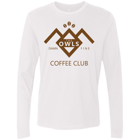 T-Shirts White / Small Coffee Club Men's Premium Long Sleeve