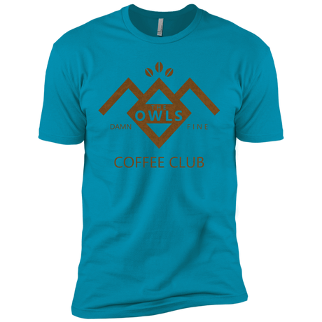 T-Shirts Turquoise / X-Small Coffee Club Men's Premium T-Shirt