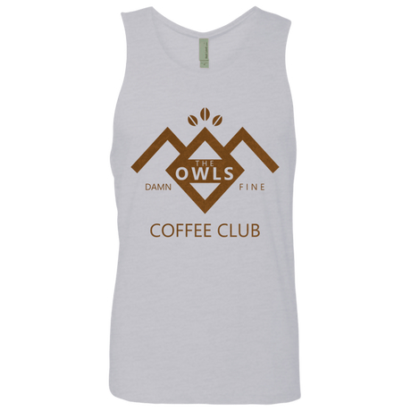 T-Shirts Heather Grey / Small Coffee Club Men's Premium Tank Top