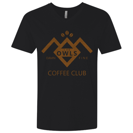 T-Shirts Black / X-Small Coffee Club Men's Premium V-Neck