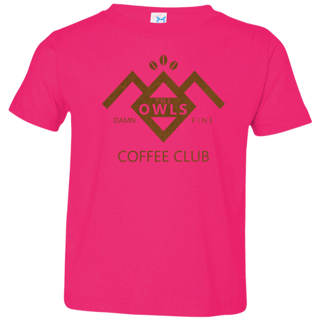 T-Shirts Hot Pink / 2T Coffee Club Toddler Premium T-Shirt