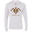 T-Shirts Heather White / X-Small Coffee Club Triblend Long Sleeve Hoodie Tee