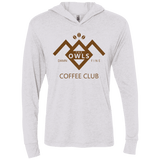 T-Shirts Heather White / X-Small Coffee Club Triblend Long Sleeve Hoodie Tee