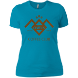 T-Shirts Turquoise / X-Small Coffee Club Women's Premium T-Shirt