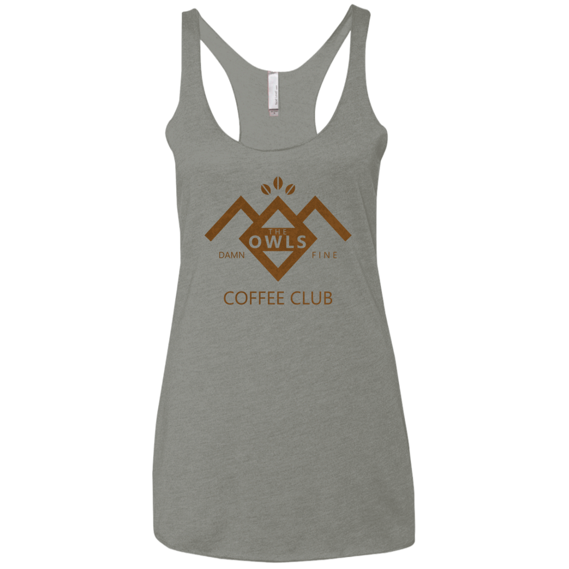 T-Shirts Venetian Grey / X-Small Coffee Club Women's Triblend Racerback Tank