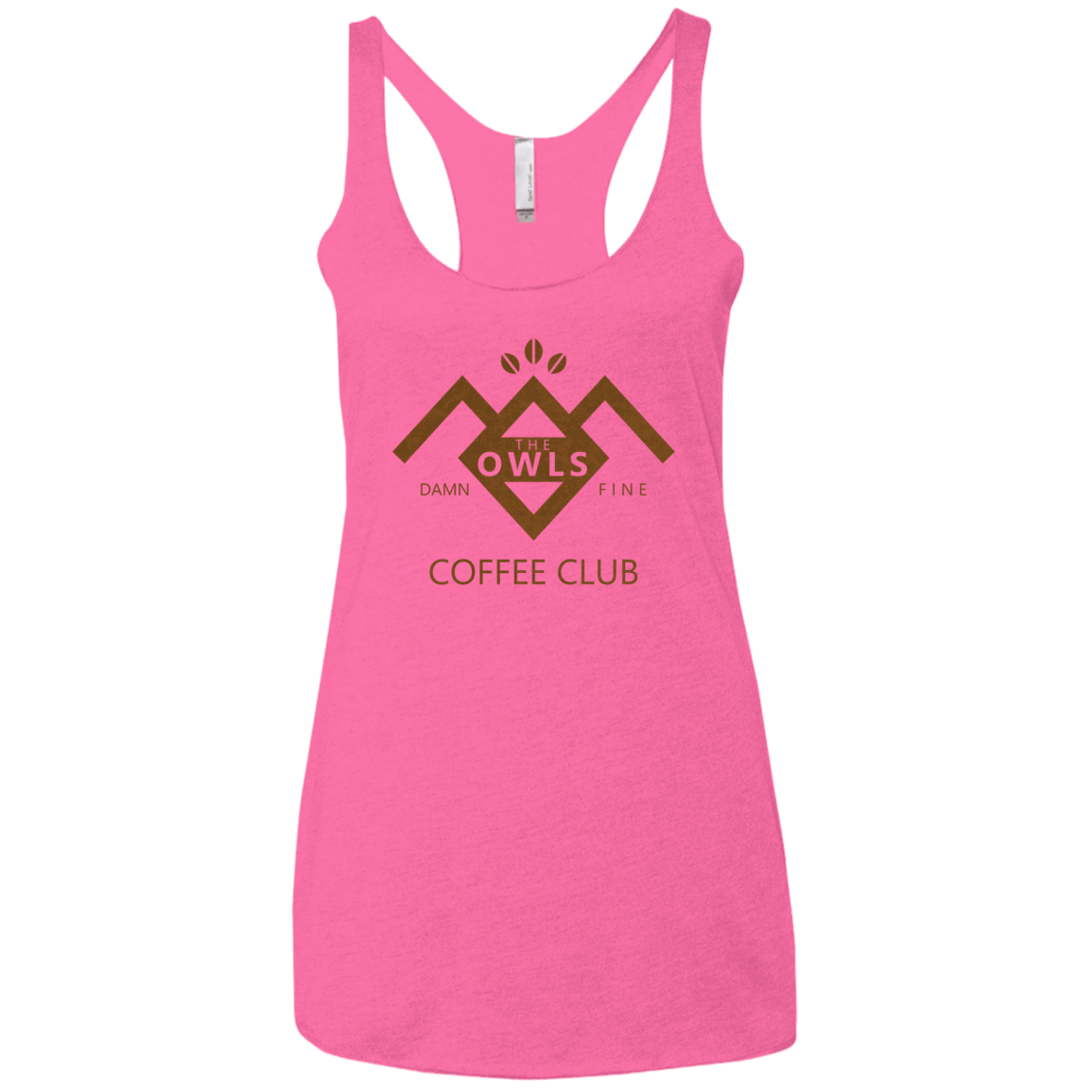T-Shirts Vintage Pink / X-Small Coffee Club Women's Triblend Racerback Tank