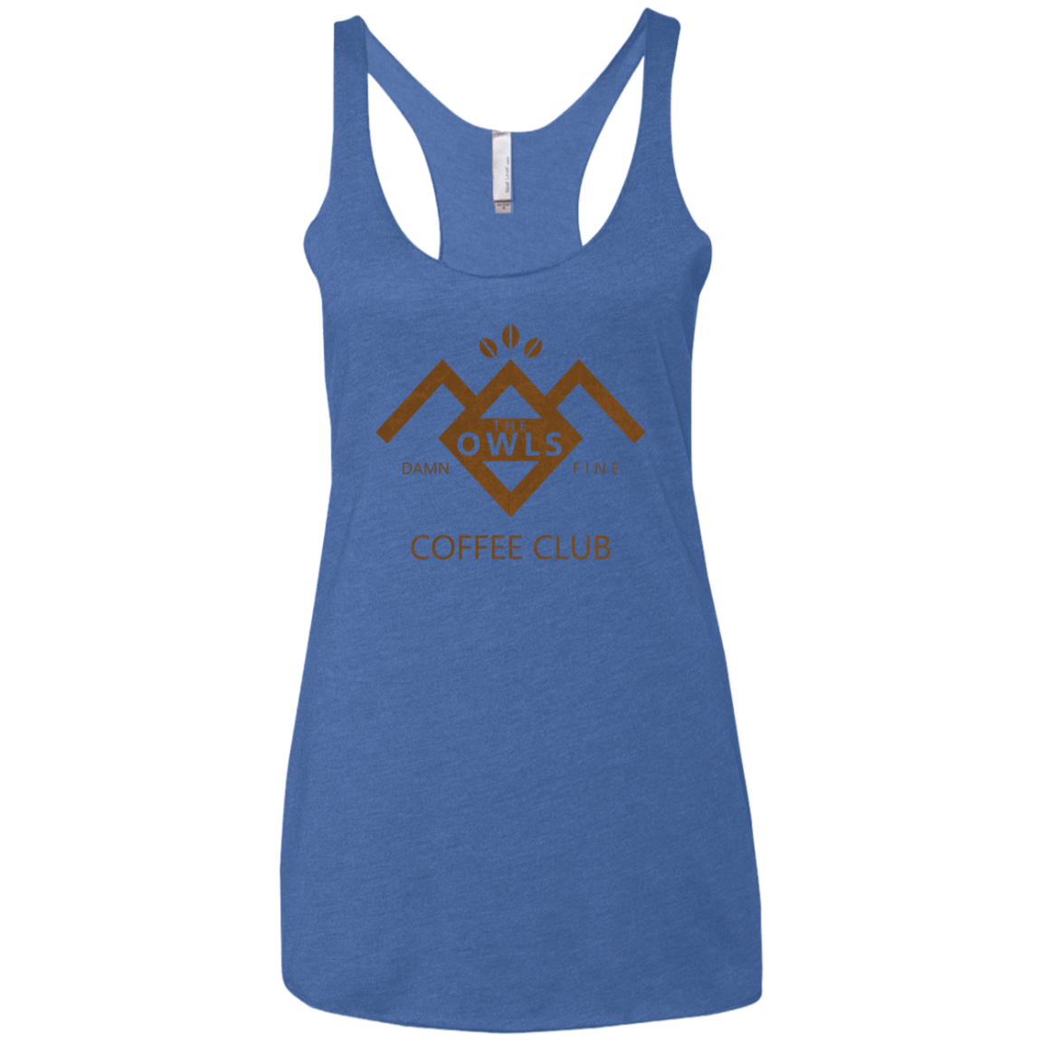 T-Shirts Vintage Royal / X-Small Coffee Club Women's Triblend Racerback Tank