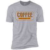 T-Shirts Heather Grey / YXS Coffee For Lazy People Boys Premium T-Shirt