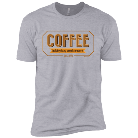 T-Shirts Heather Grey / YXS Coffee For Lazy People Boys Premium T-Shirt