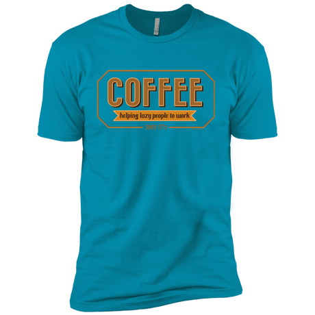 T-Shirts Turquoise / YXS Coffee For Lazy People Boys Premium T-Shirt