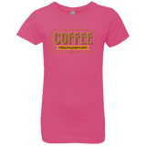 T-Shirts Hot Pink / YXS Coffee For Lazy People Girls Premium T-Shirt