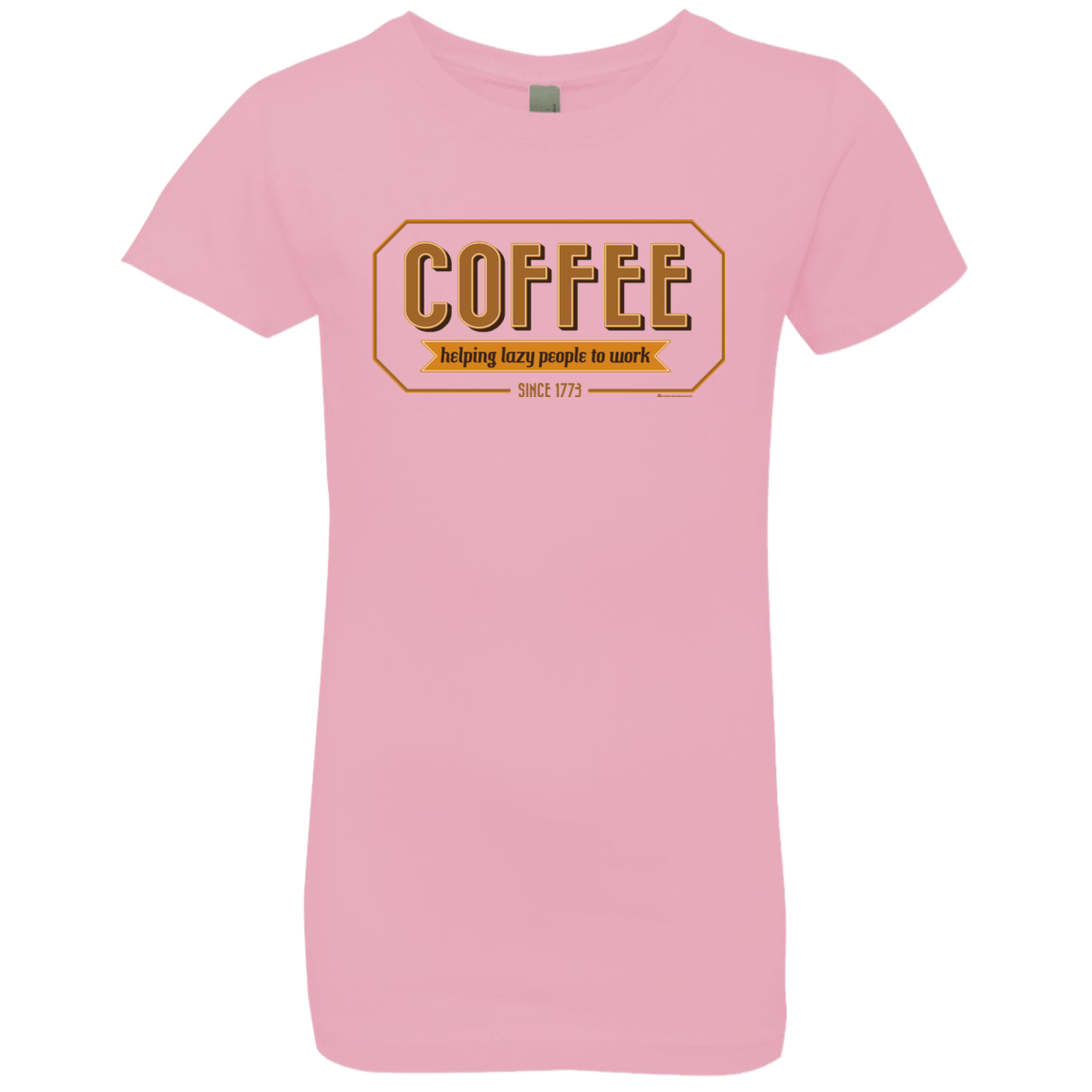 T-Shirts Light Pink / YXS Coffee For Lazy People Girls Premium T-Shirt