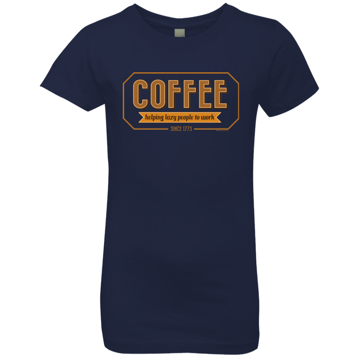 T-Shirts Midnight Navy / YXS Coffee For Lazy People Girls Premium T-Shirt