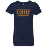 T-Shirts Midnight Navy / YXS Coffee For Lazy People Girls Premium T-Shirt