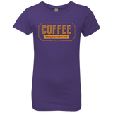 T-Shirts Purple Rush / YXS Coffee For Lazy People Girls Premium T-Shirt