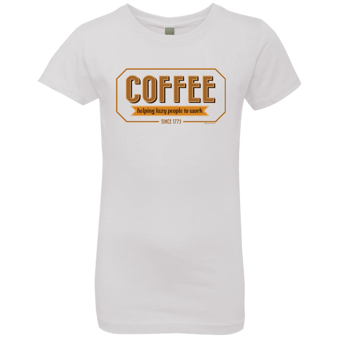 T-Shirts White / YXS Coffee For Lazy People Girls Premium T-Shirt