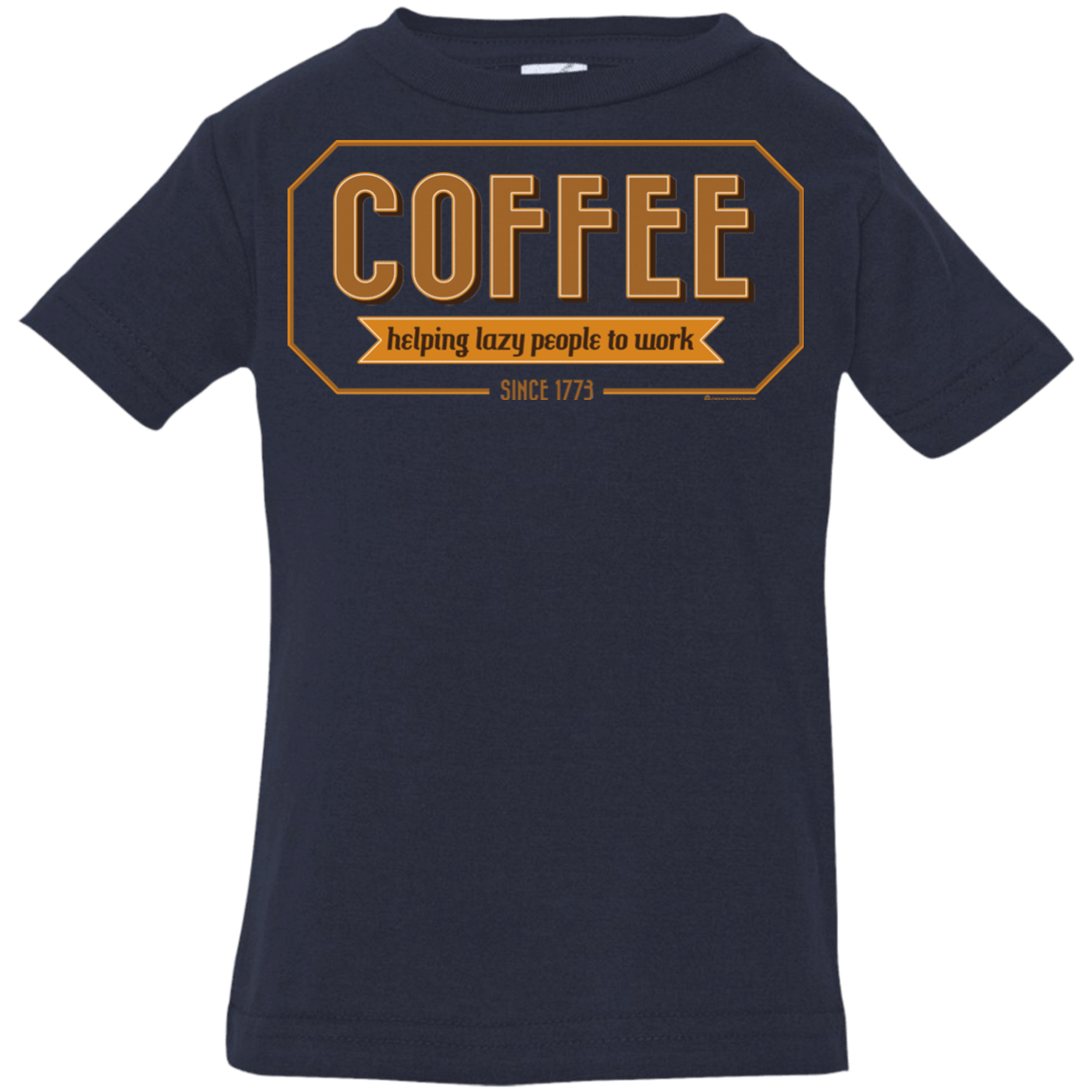 T-Shirts Navy / 6 Months Coffee For Lazy People Infant PremiumT-Shirt