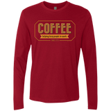 T-Shirts Cardinal / Small Coffee For Lazy People Men's Premium Long Sleeve